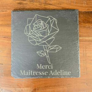 Ardoise rose contour