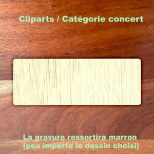 Plaque en bois sur-mesure à personnalisé pour un concert