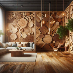 Les 5 tendances décoration en bois pour 2024 , bois mélangé